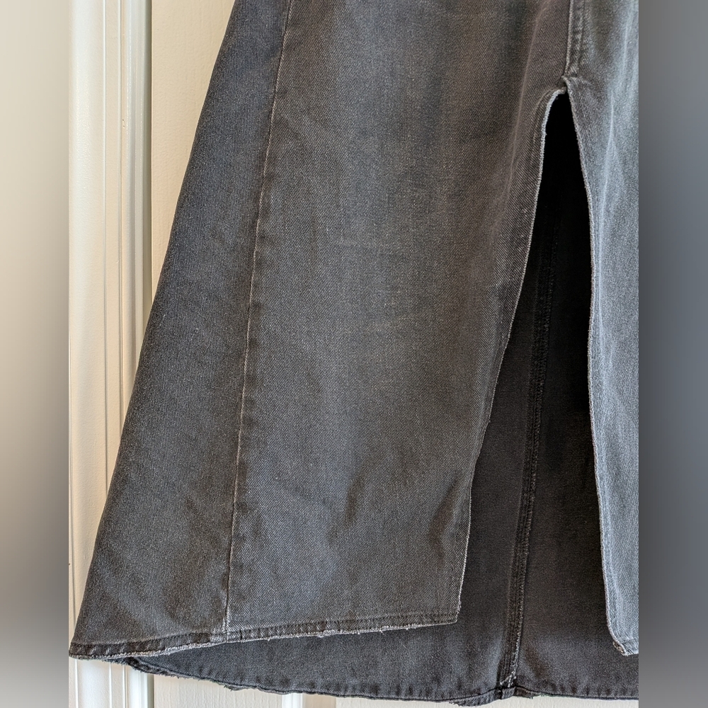 One Teaspoon X Free People Chain Midi Skirt Black Grunge Gothic Biker Size 25 - Picture 7 of 16
